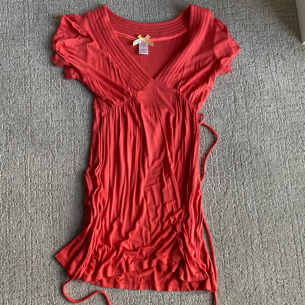 Coral dress